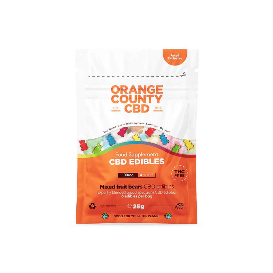 Orange County CBD Gummy Bears 100mg Mini Grab Bag