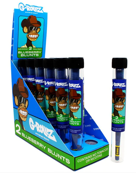 G-Rollz Army of Apes Terpene Infused Cones: Blueberry - 2 Cones (12 Pack)