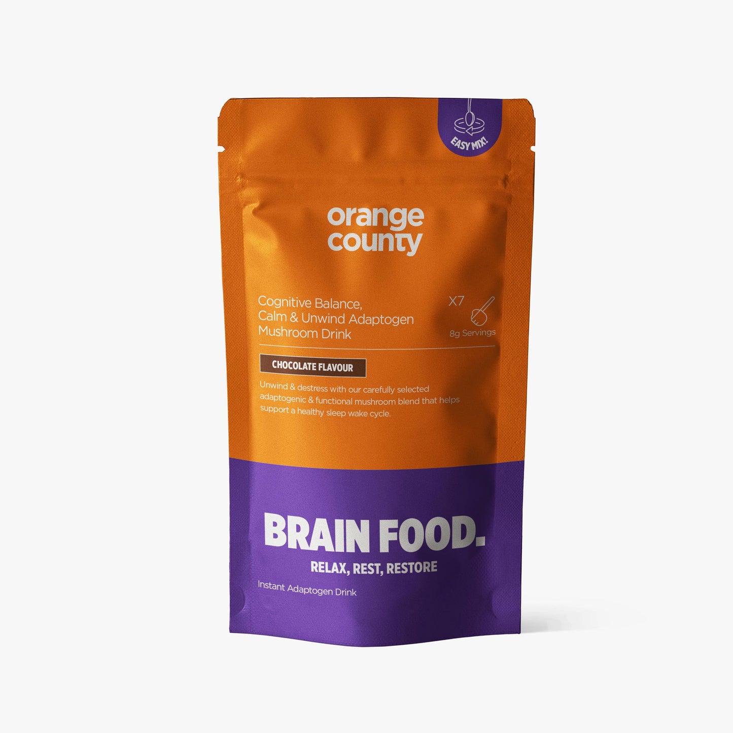 Orange County BRAIN FOOD. Calm & Unwind Chocolate 60g (Sample Size)