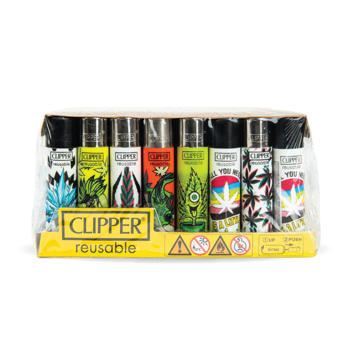 Clipper Lighters - Picos Weed (40pcs)