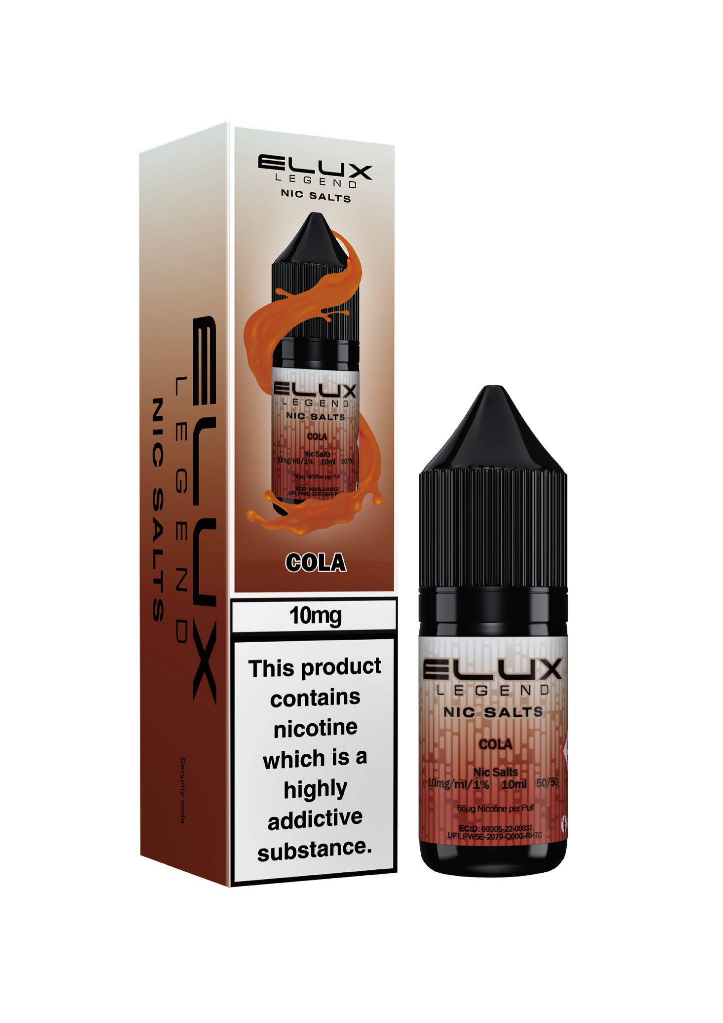 Elux Legend Nic Salts: Cola - 10mg (10 Pack)