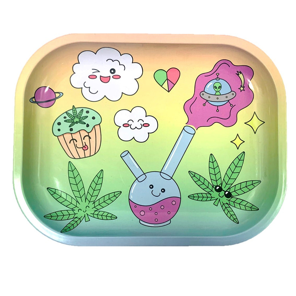Wise Skies 'Cute Bong' Small Rolling Tray