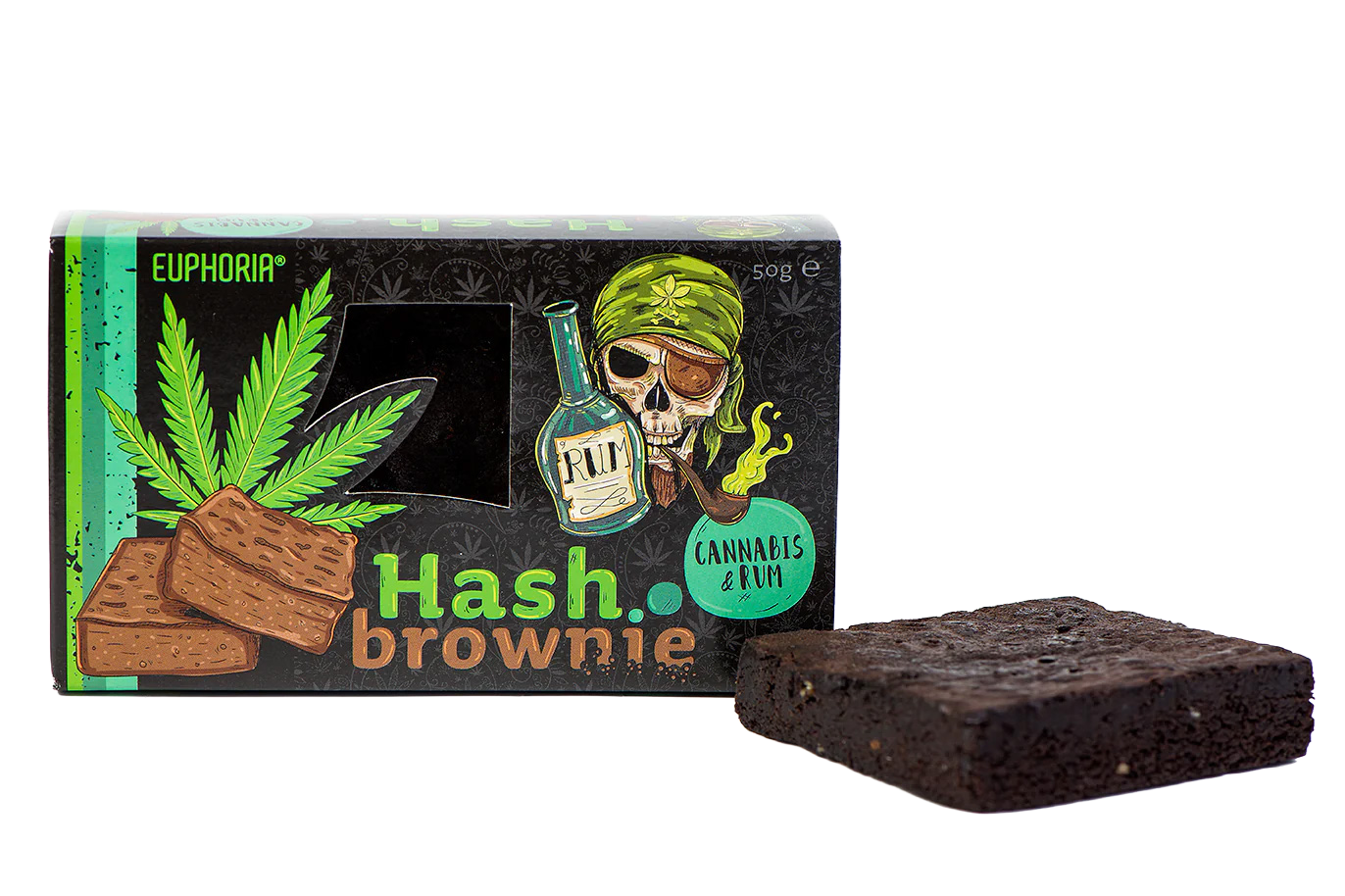 Euphoria Hash Brownie - Cannabis & Rum