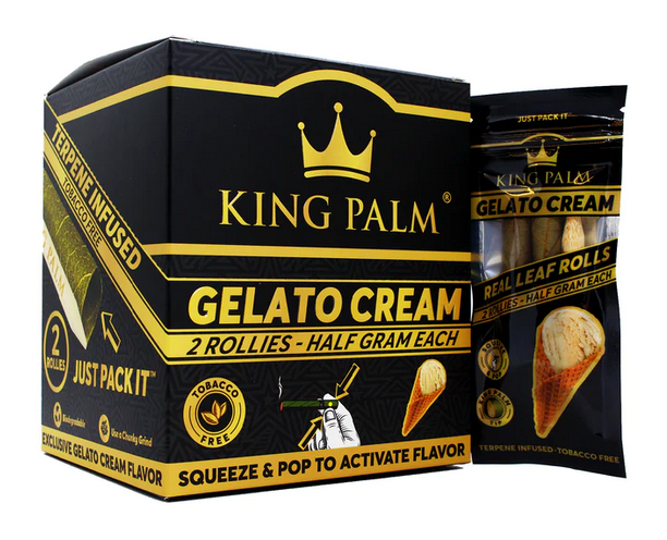 King Palm Terpene Infused Leaf Rolls (0.5gram) - Gelato Cream