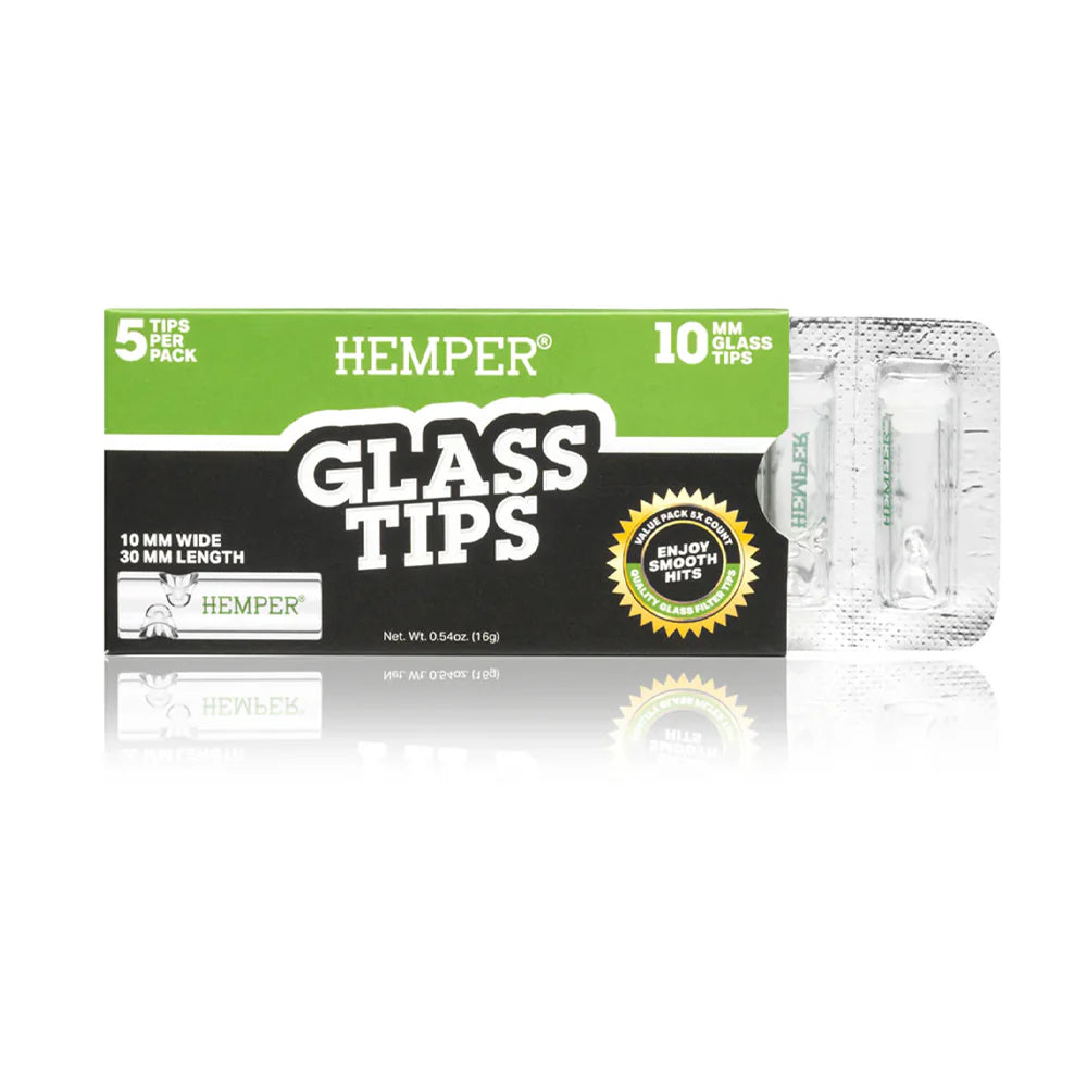 Hemper Glass Tips 5 Pack 10mm (10 pcs)
