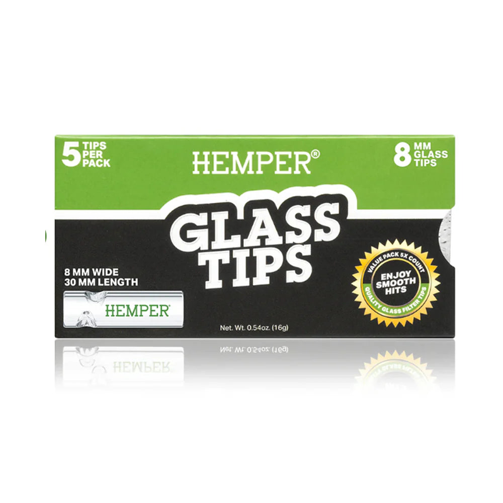 Hemper Glass Tips 5 Pack 8mm (10 pcs)