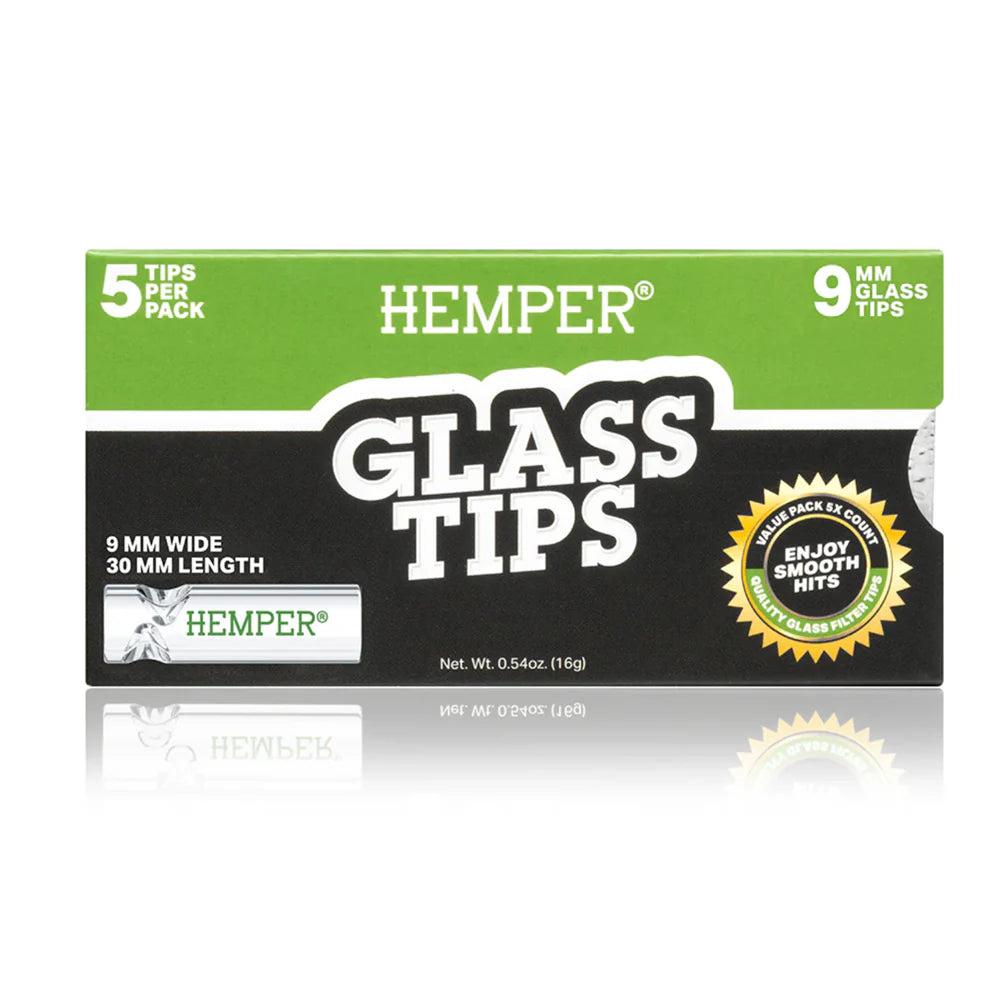 Hemper Glass Tips 5 Pack 9mm (10 pcs)