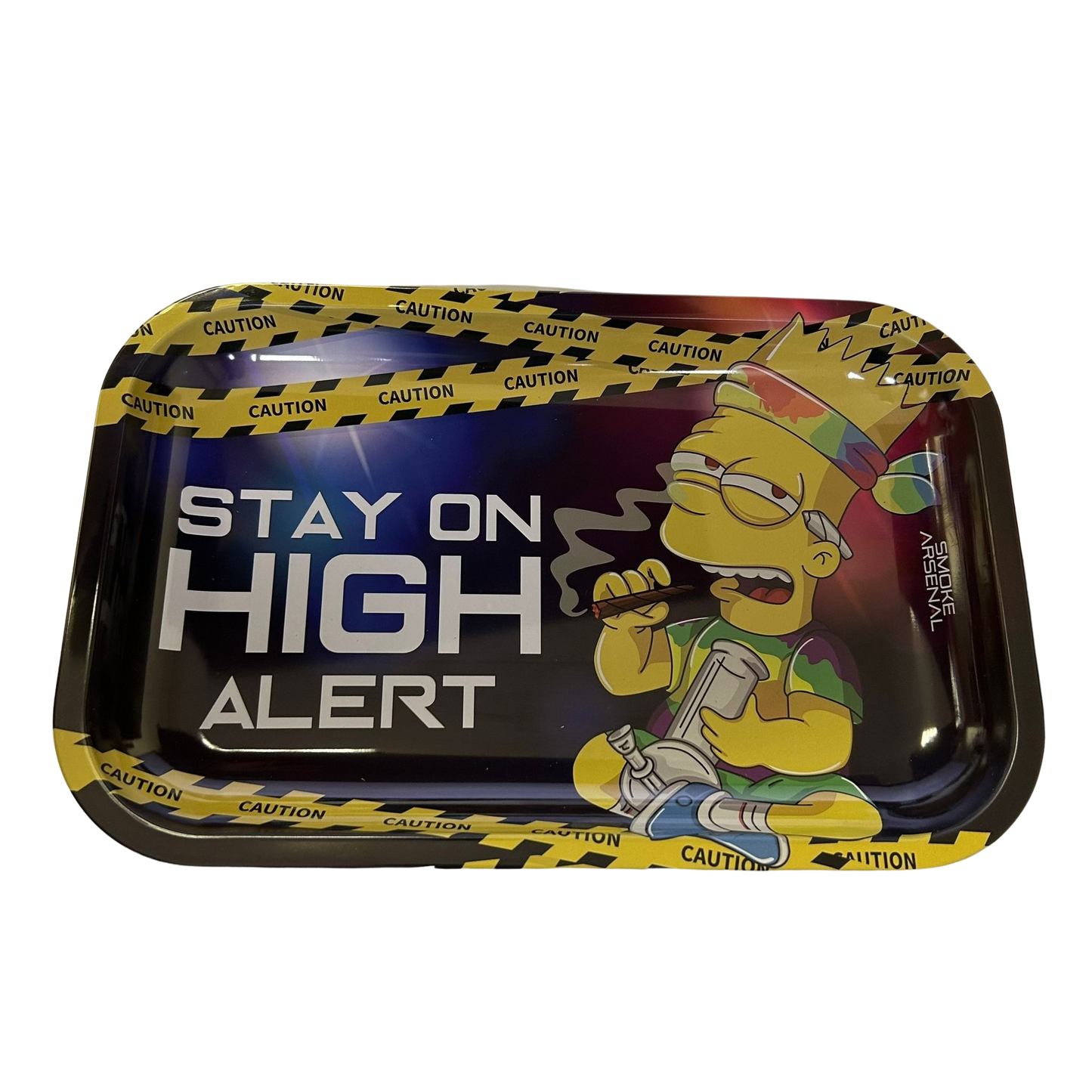 Smoke Arsenal Rolling Tray Medium - High Alert