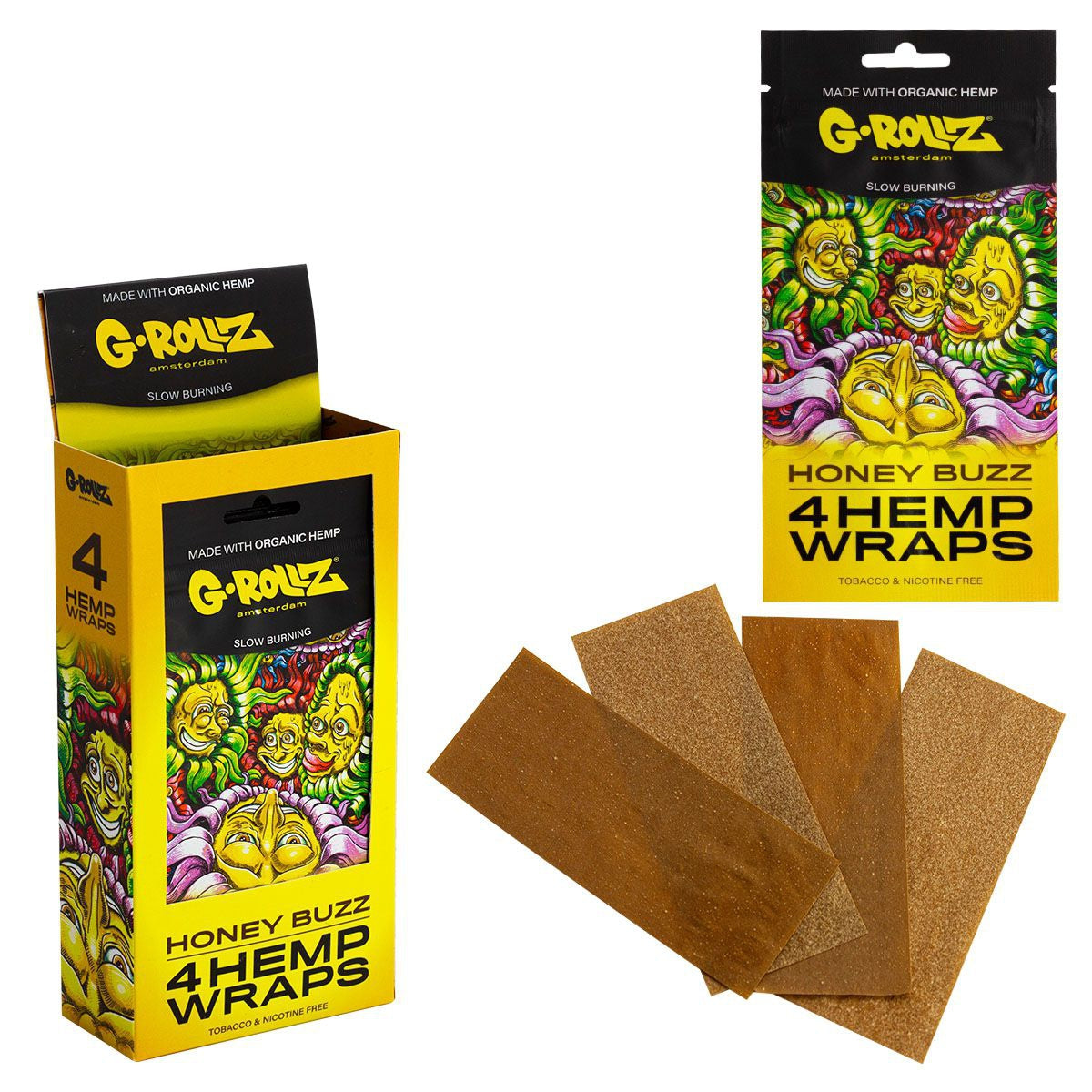 G-Rollz Hemp Wraps - Honey Buzz (15pcs)