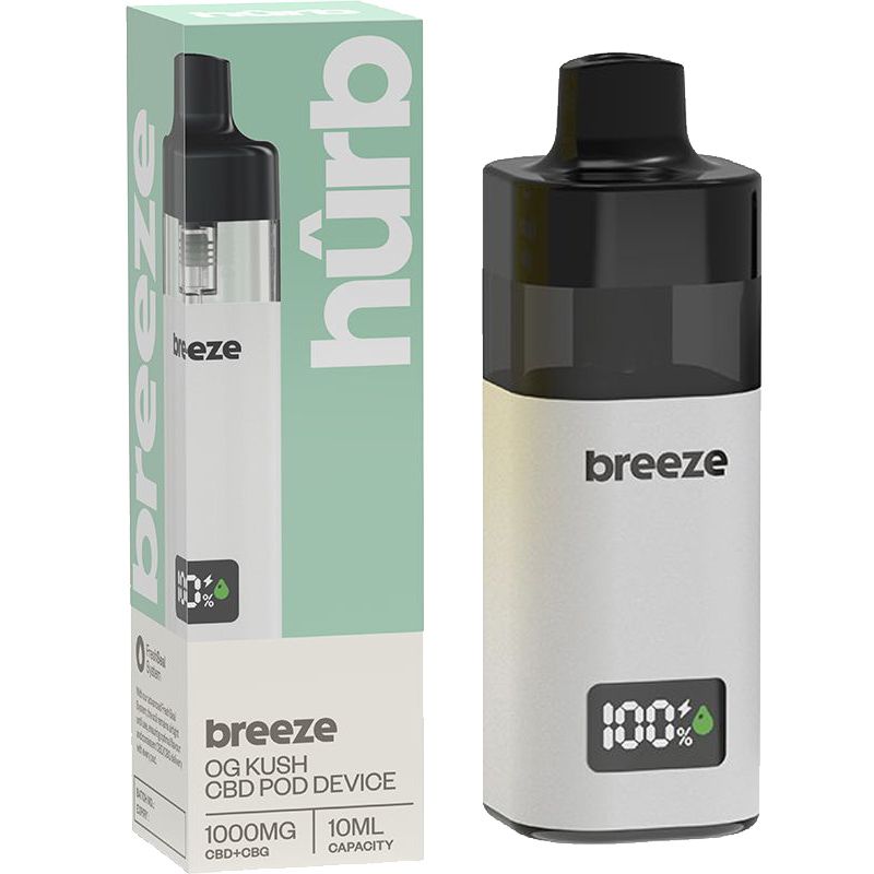 Hûrb Breeze CBD Pod Device CBD+CBG 1000mg 10ml - OG Kush