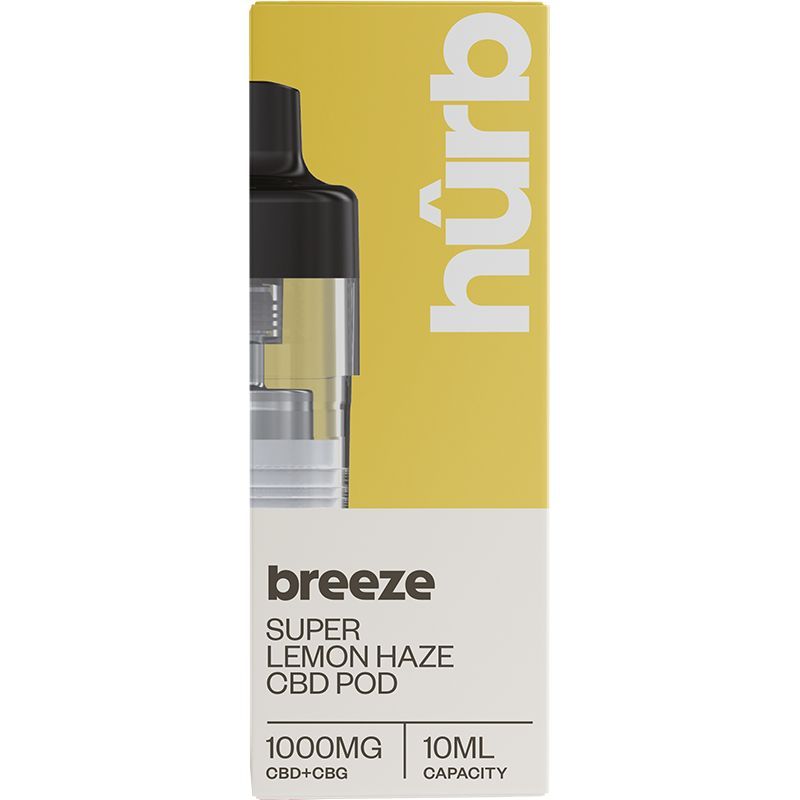Hûrb Breeze CBD Refill Pod CBD+CBG 1000mg 10ml - Super Lemon Haze