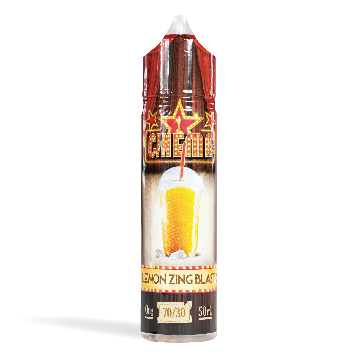 Cinema 50Ml E Liquid Shortfills Lemon Zing Blast 50Ml