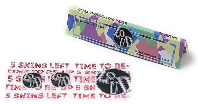 Loud Ldn XLoud Rolling Papers: Natural Rice - King Size (24 Pack)