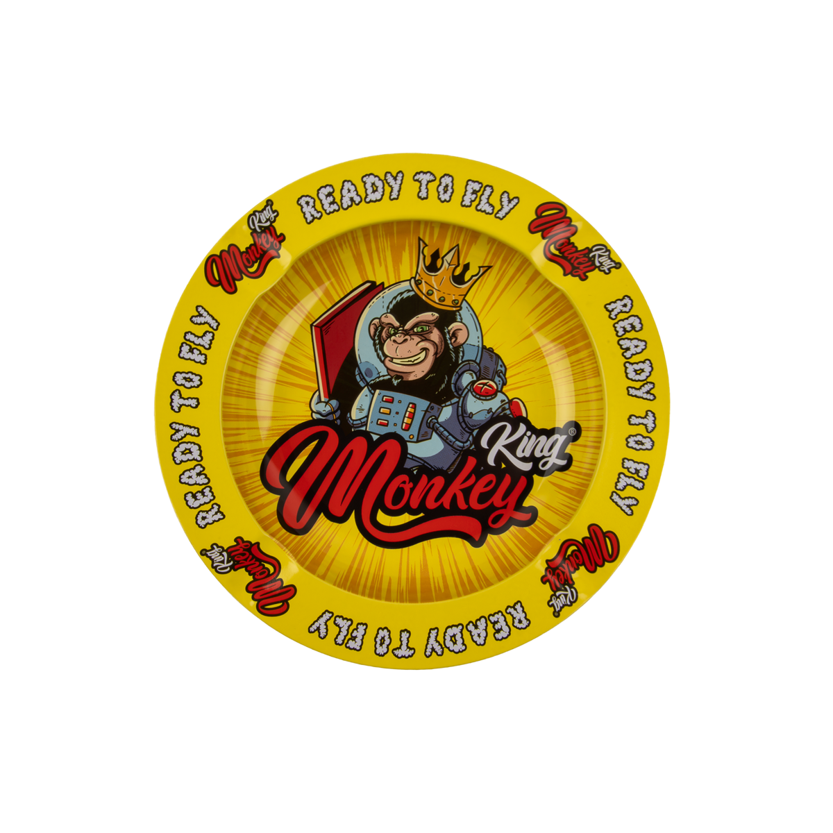 Monkey King Assorted Metal Ashtrays - (15 Pack)