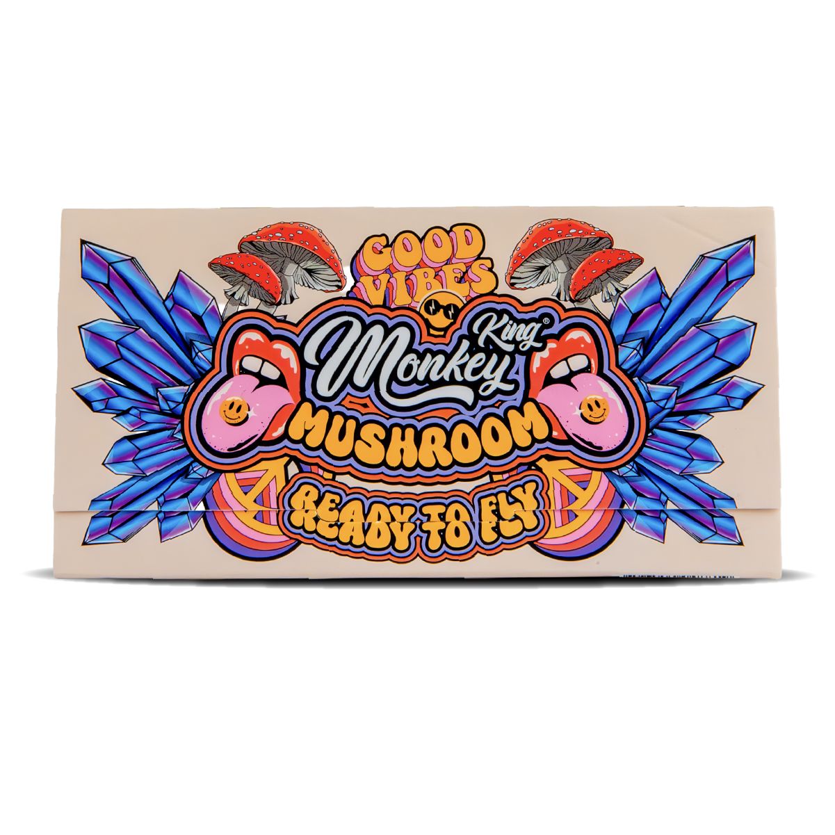 Monkey King Papers & Tips: Mushroom - King Size Unbleached (24 Pack)