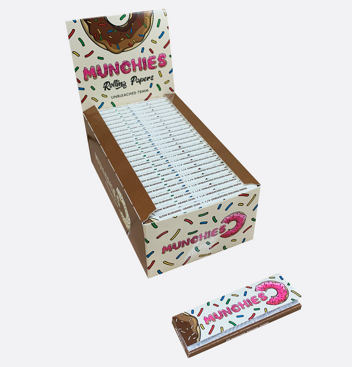 Monkey King Rolling Papers: Munchies Ed. - Medium 1¼ Unbleached (50 Pack)