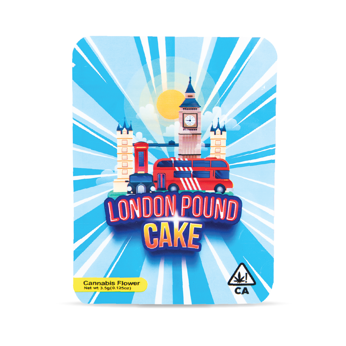 50 PACK MYLAR BAG - LONDON POUND CAKE