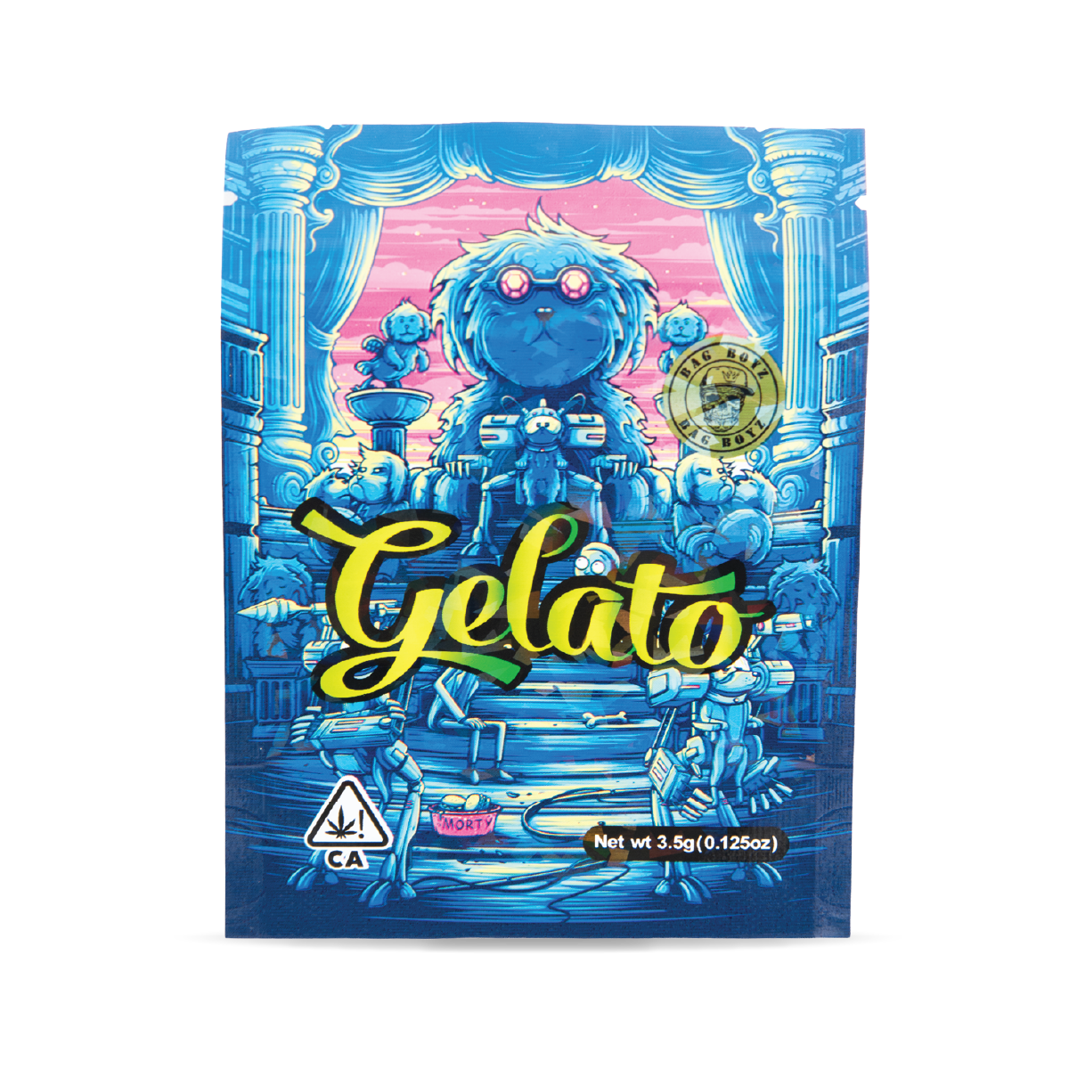 50 PACK MYLAR BAG - ROBOT DOG GELATO