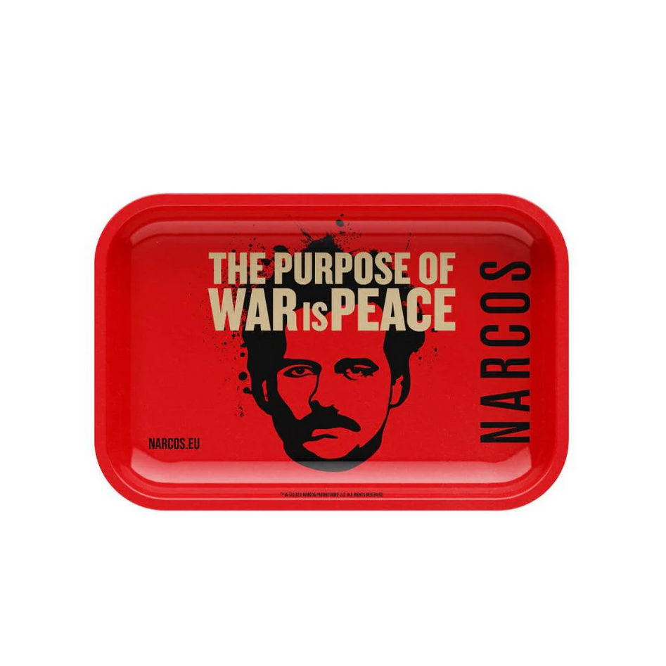 Narcos Small Rolling Tray - Red