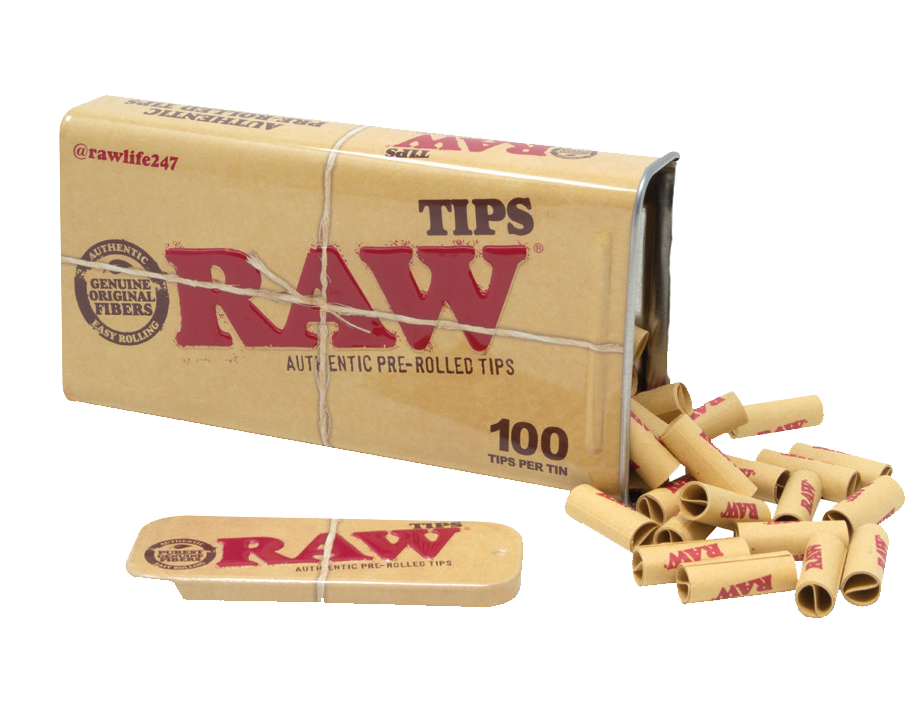 RAW Pre-Rolled Tips in Tin (600 pcs)