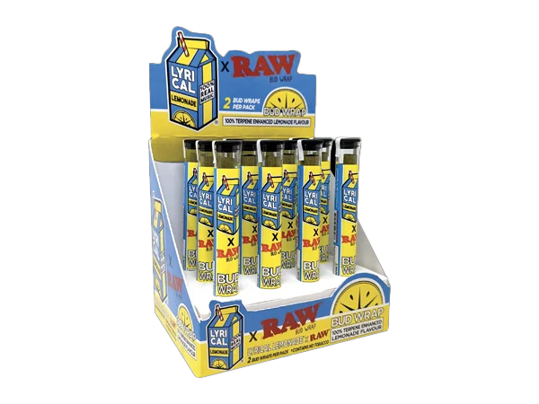 RAW x Lyrical Terpene Enhanced Bud Wrap Cones - Lemonade