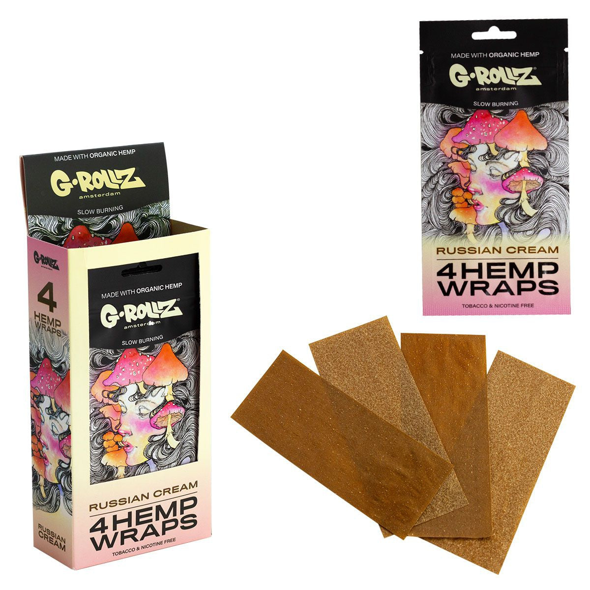G-Rollz Hemp Wraps - Russian Cream (15pcs)