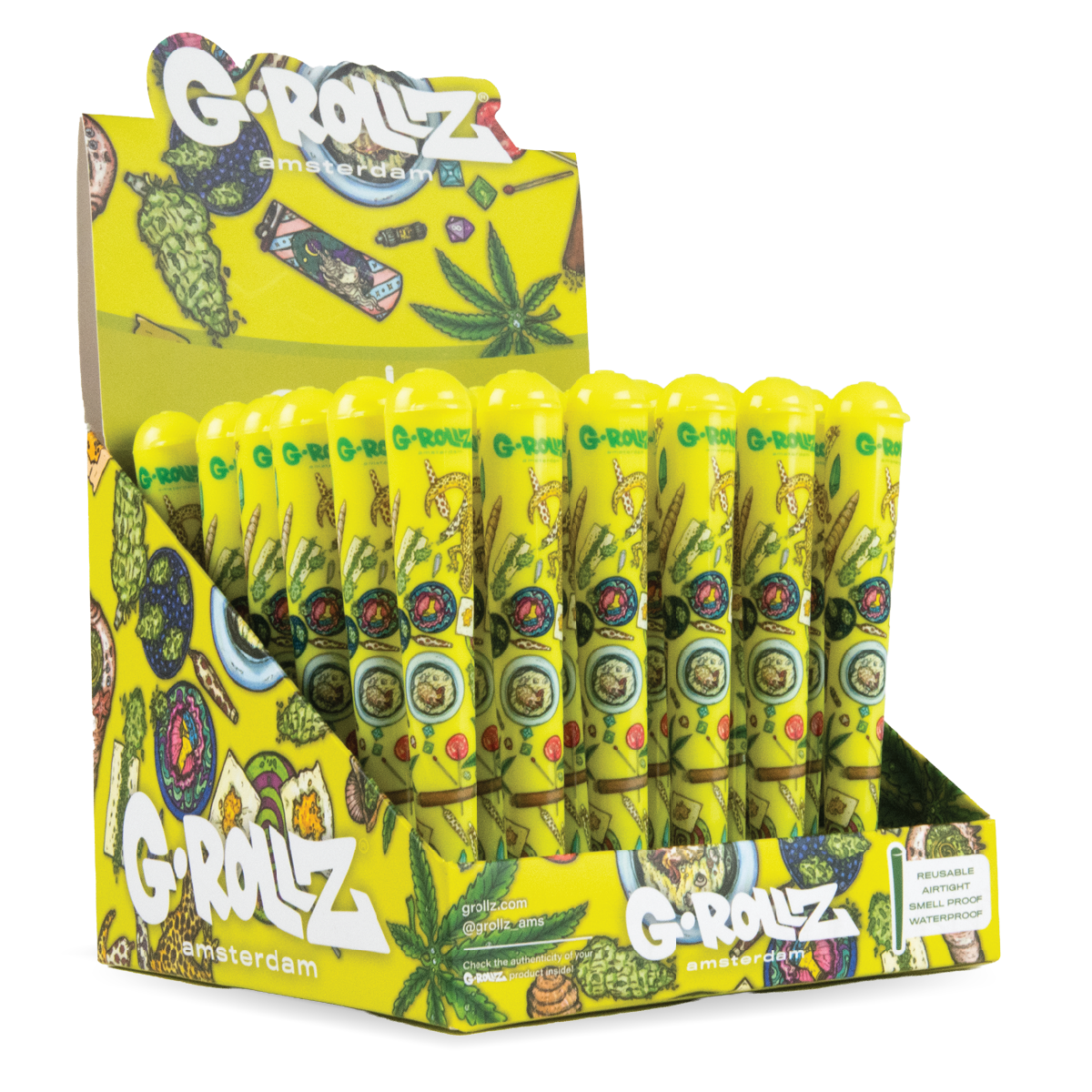G-Rollz Yellow Cone Holders 36 Pack