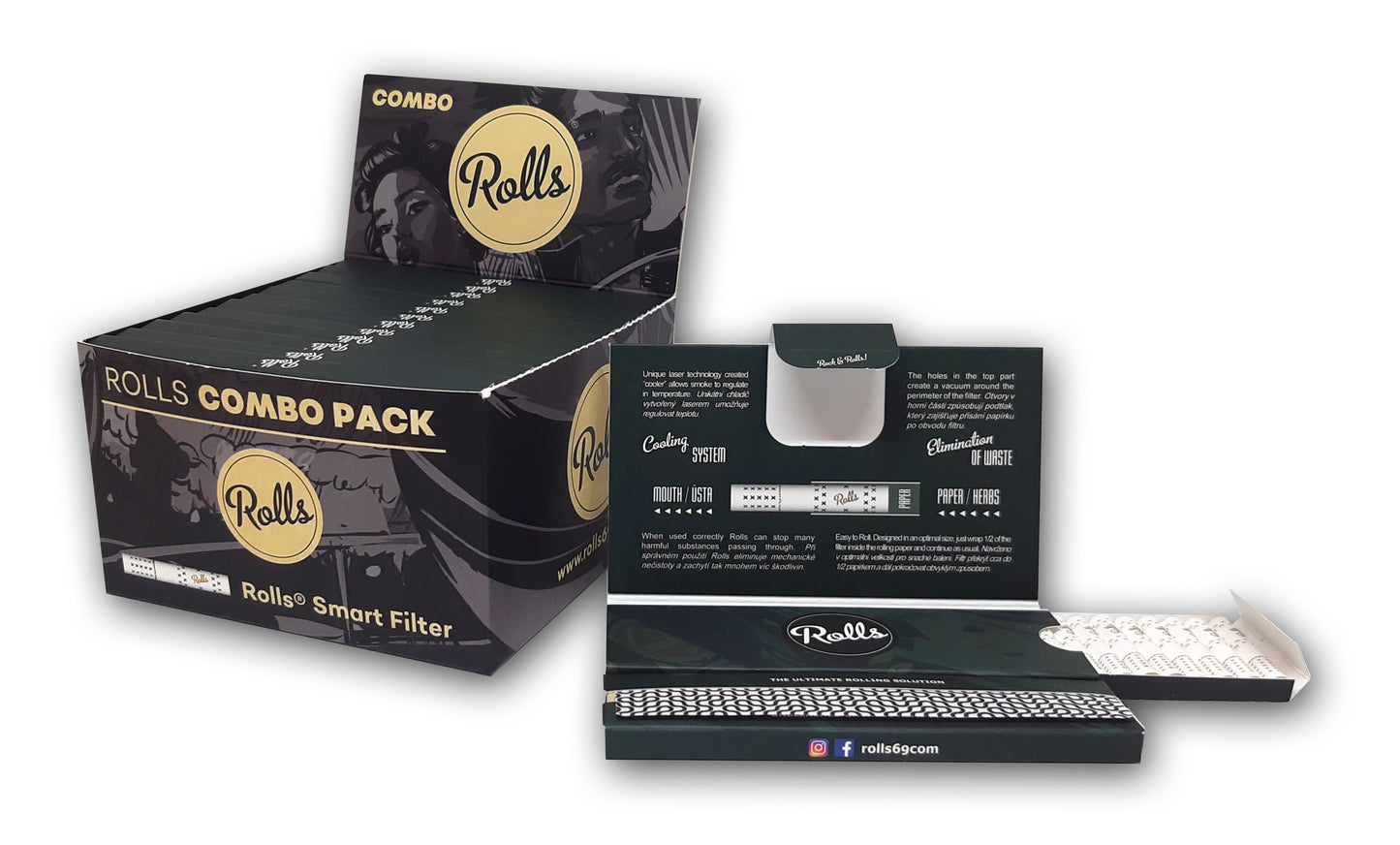 Rolls Combo Pack Papers & Smart Filters 6mm (12pcs)