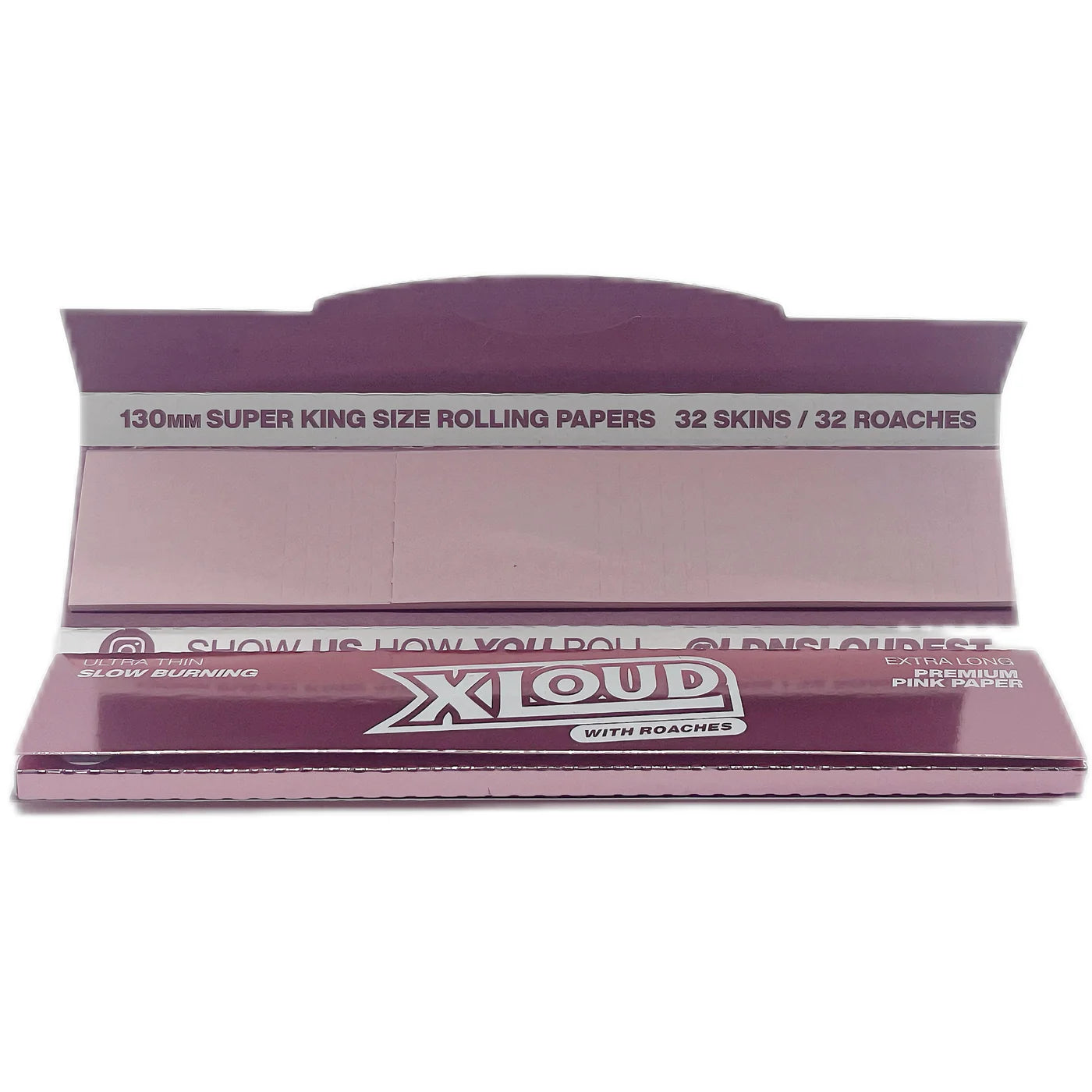 Loud Ldn XLoud Rolling Papers & Tips: Rose Gold - Extra Long (24 Pack)