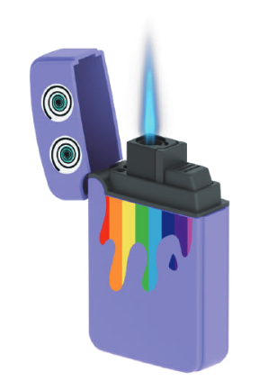 Zengaz Cube Display Jet Lighters ZL-12 (48 pcs)