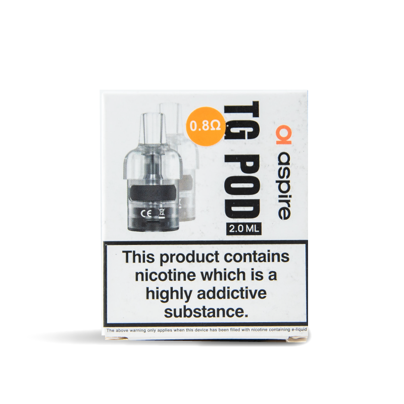 Aspire Tg Replacement Pods (Pack Of 2) 0.8 Ω Default Title