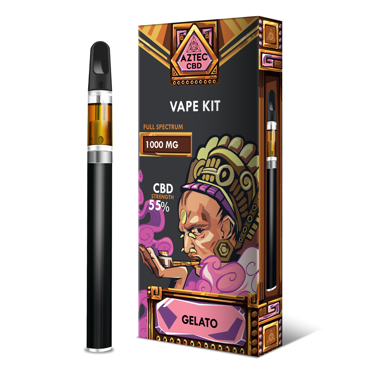 Aztec 55% CBD Vaping Kit - Gelato