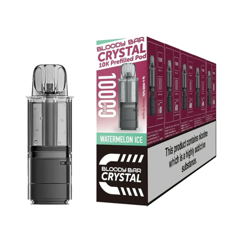 Bloody Bar Crystal 10K Refill Pods: Watermelon Ice - 20mg