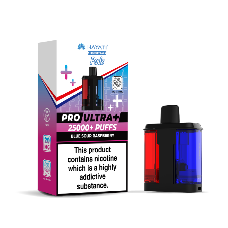 Hayati Pro Ultra 25K Refill Pods: Blue Sour Raspberry - 20mg