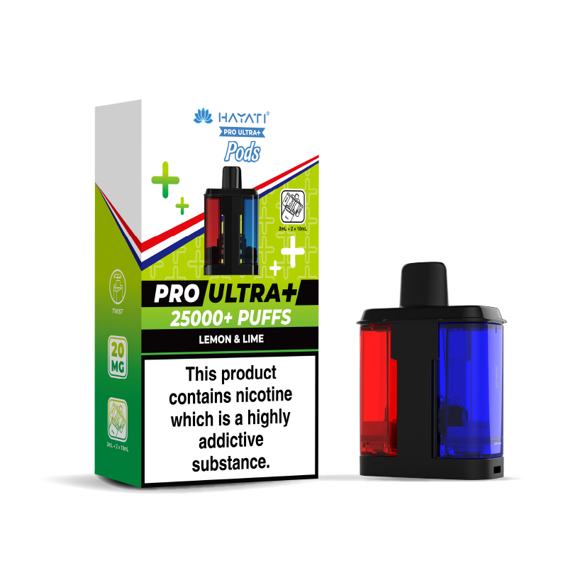 Hayati Pro Ultra 25K Refill Pods: Lemon Lime - 20mg