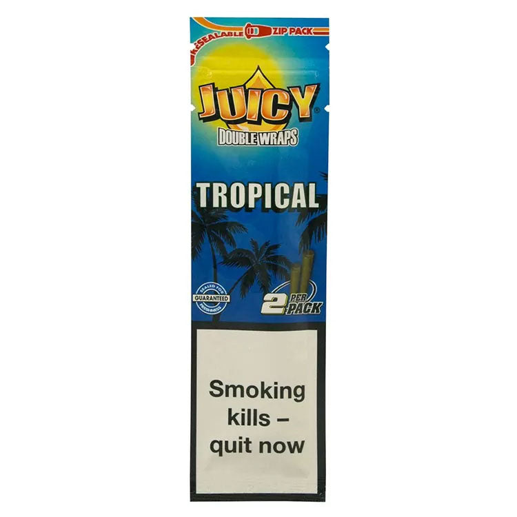 Juicy Jay's Hemp Double Wraps: Tropical - 2 Wraps (25 Pack)