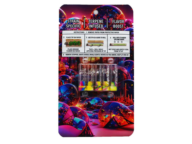 Lift Tickets Infused Rolling Paper with Glass Tips - Lemon Cherry Gelato