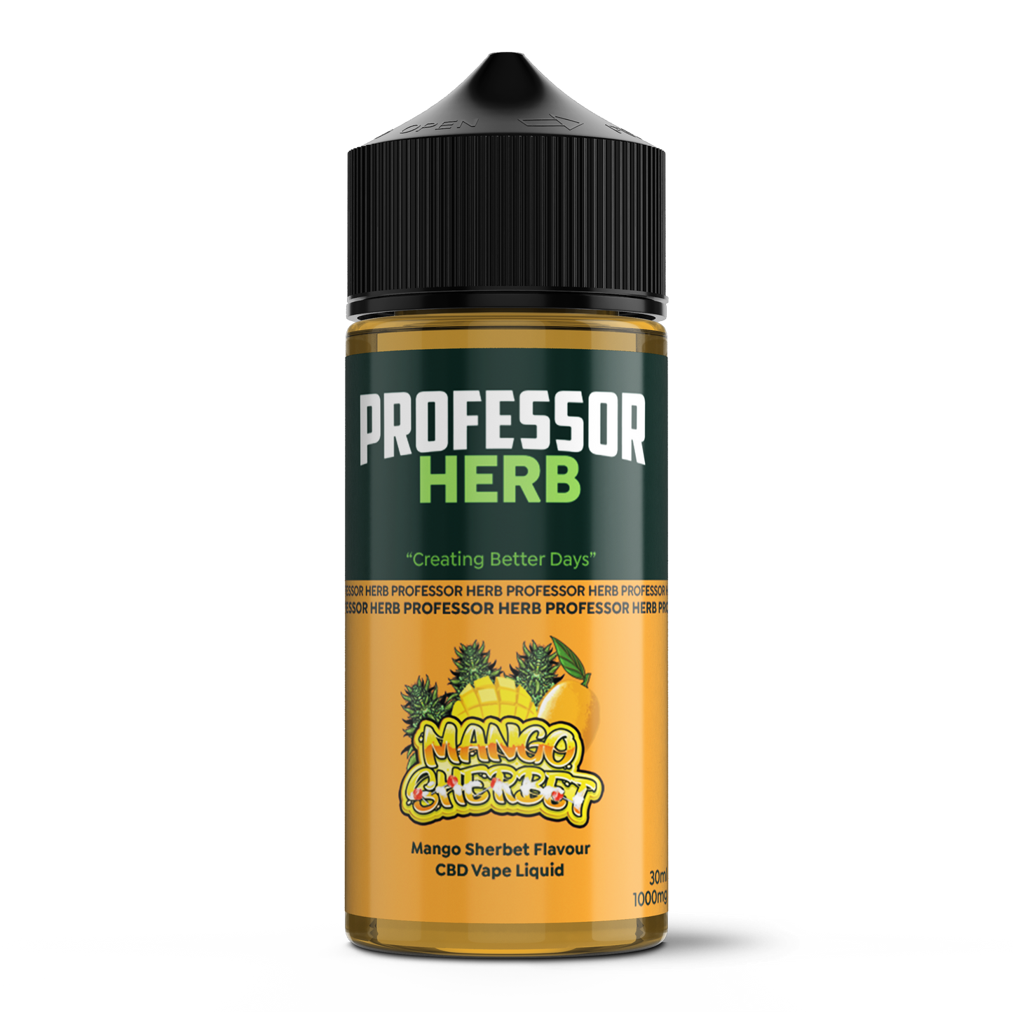 Professor Herb CBD Vape Liquid 1000mg/30ml - Mango Sherbet
