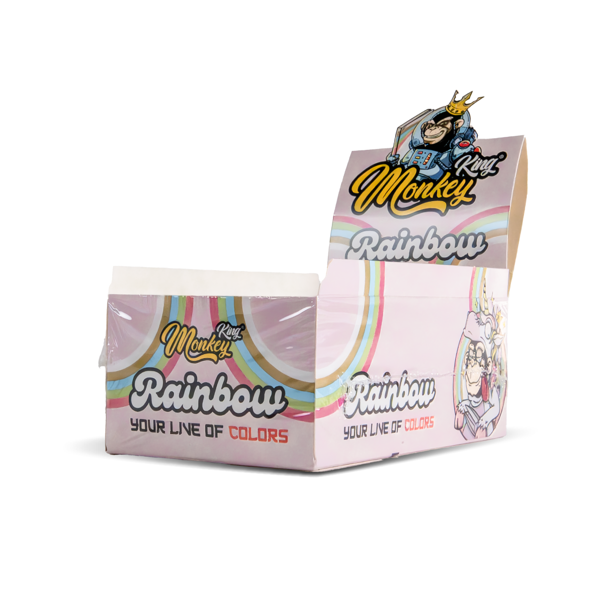 Monkey King Rolling Papers: Rainbow - King Size (50 Pack)