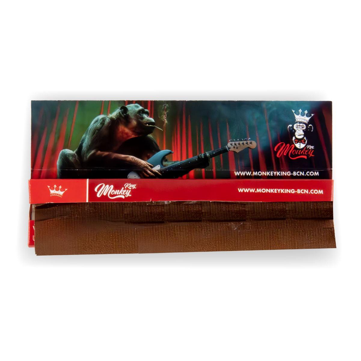 Monkey King Rolling Papers: Unbleached - King Size (50 Pack)