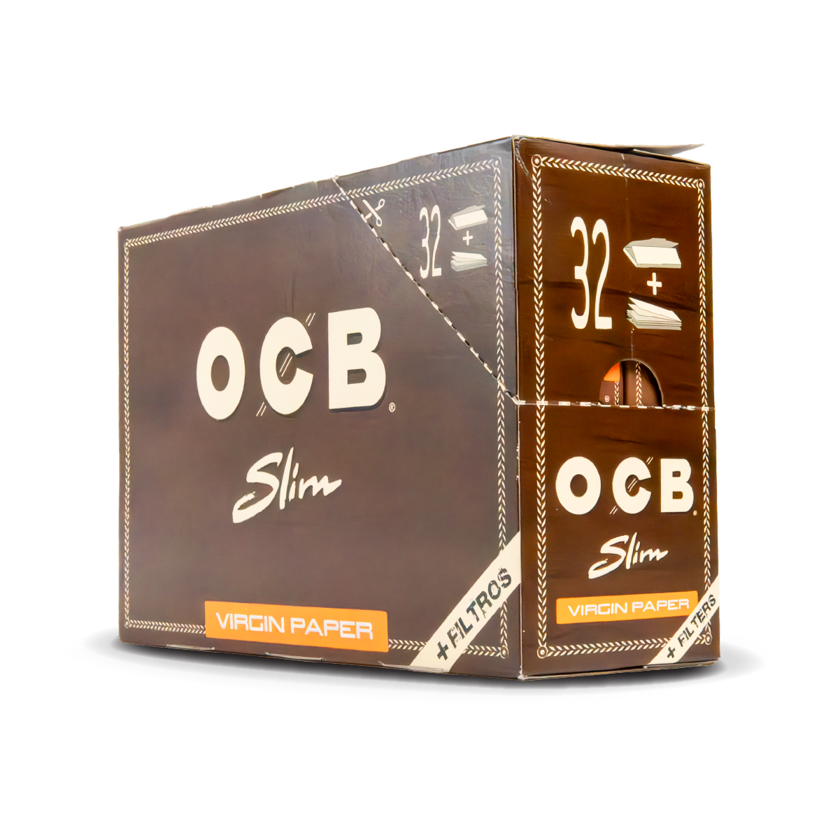 OCB Rolling Papers + Tips: Virgin - King Size Slim (32 Pack)