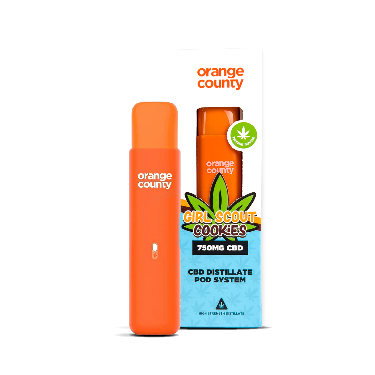 Orange County Girl Scout Cookies CBD Distillate Pod System 750mg 1ml