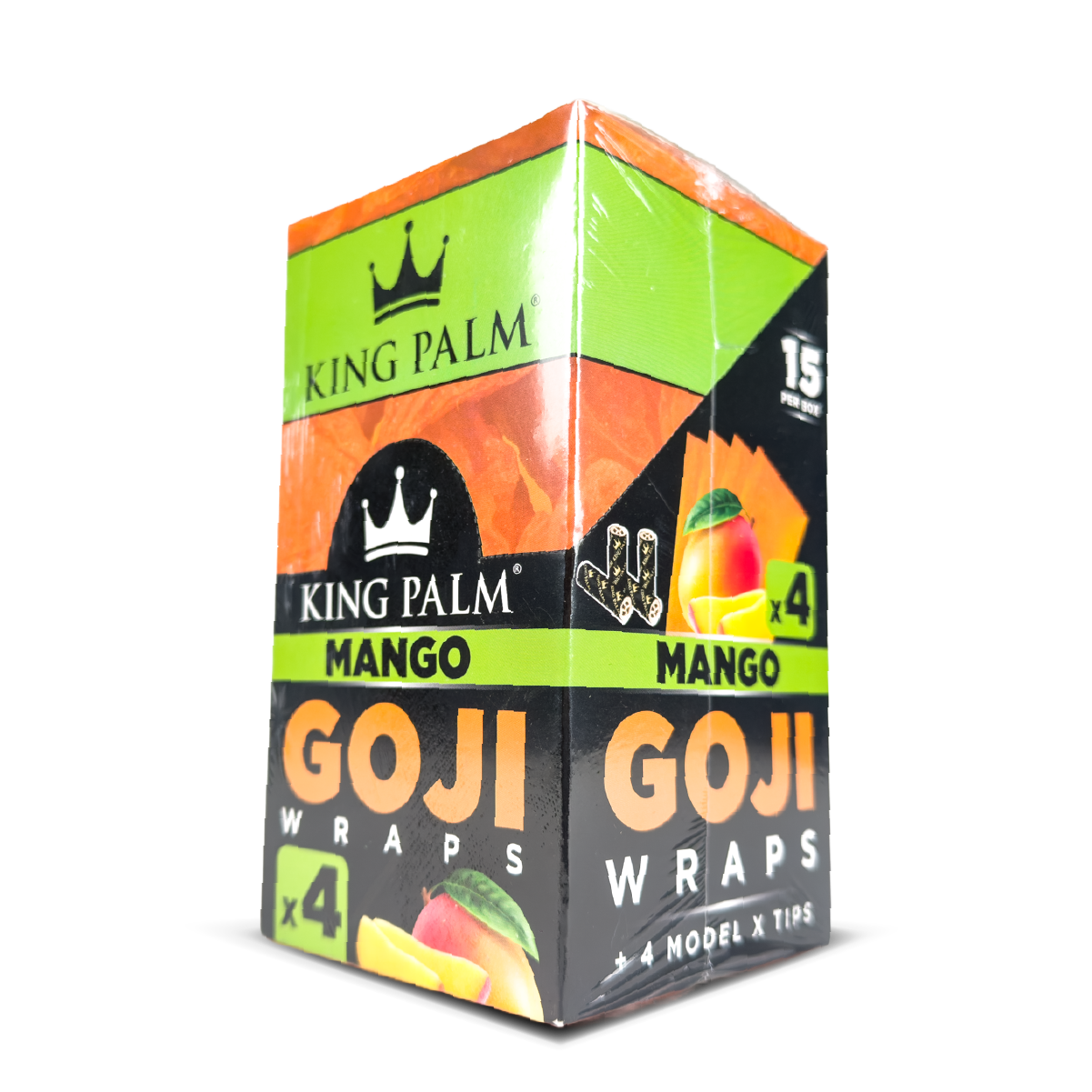 King Palm Goji Wraps + Tips: Mango - 4x Wraps (15 Pack)