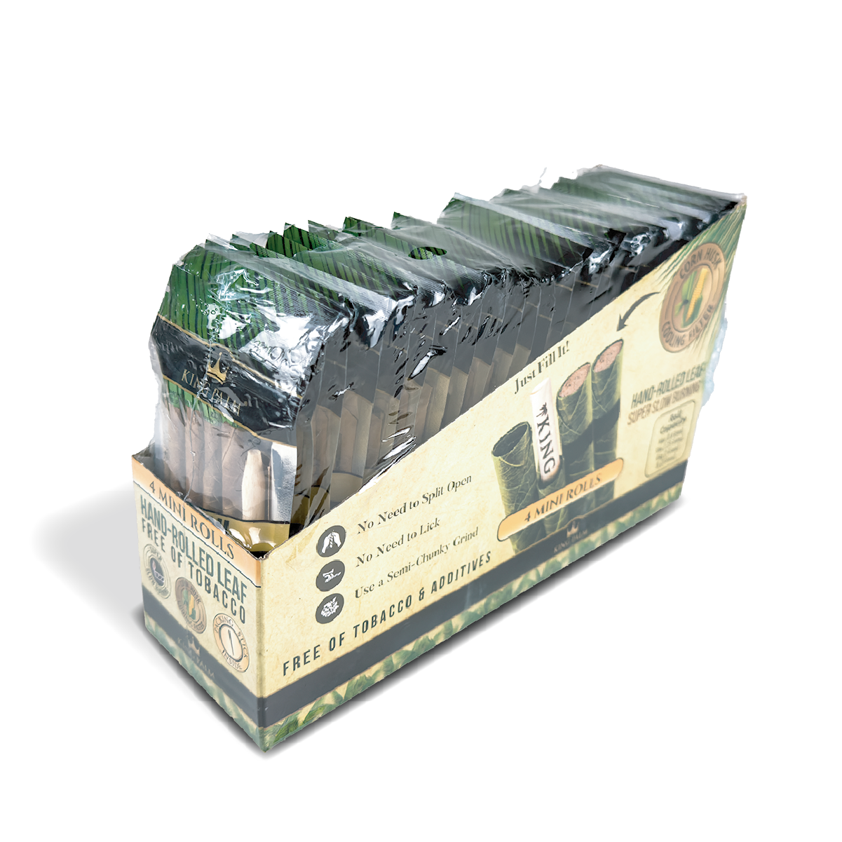 King Palm Mini Leaf Rolls: Slow Burning - 4x Rolls (24 Pack) (DISCONTINUED)