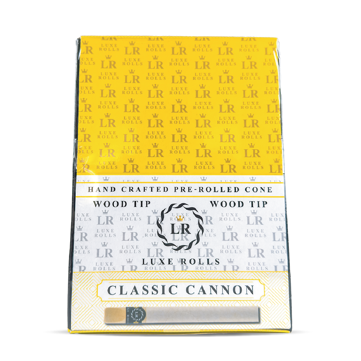 Luxe Rolls Cones + Wooden Tips: Classic Cannon Cones (50 Pack)