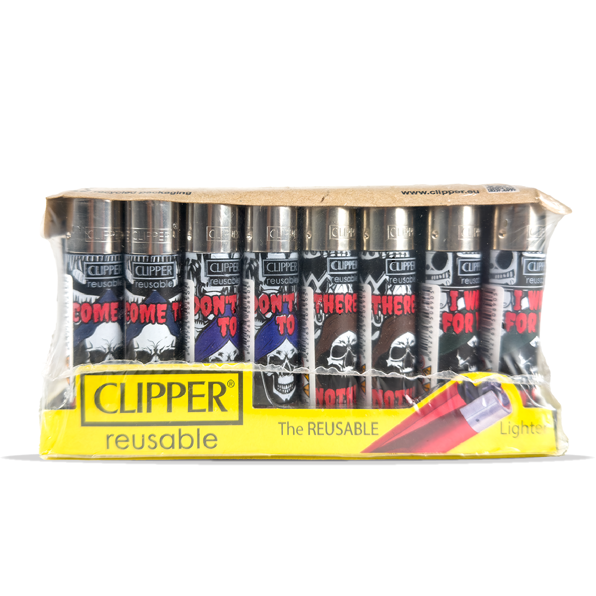 Clipper Lighters - Death Text (40 pcs)