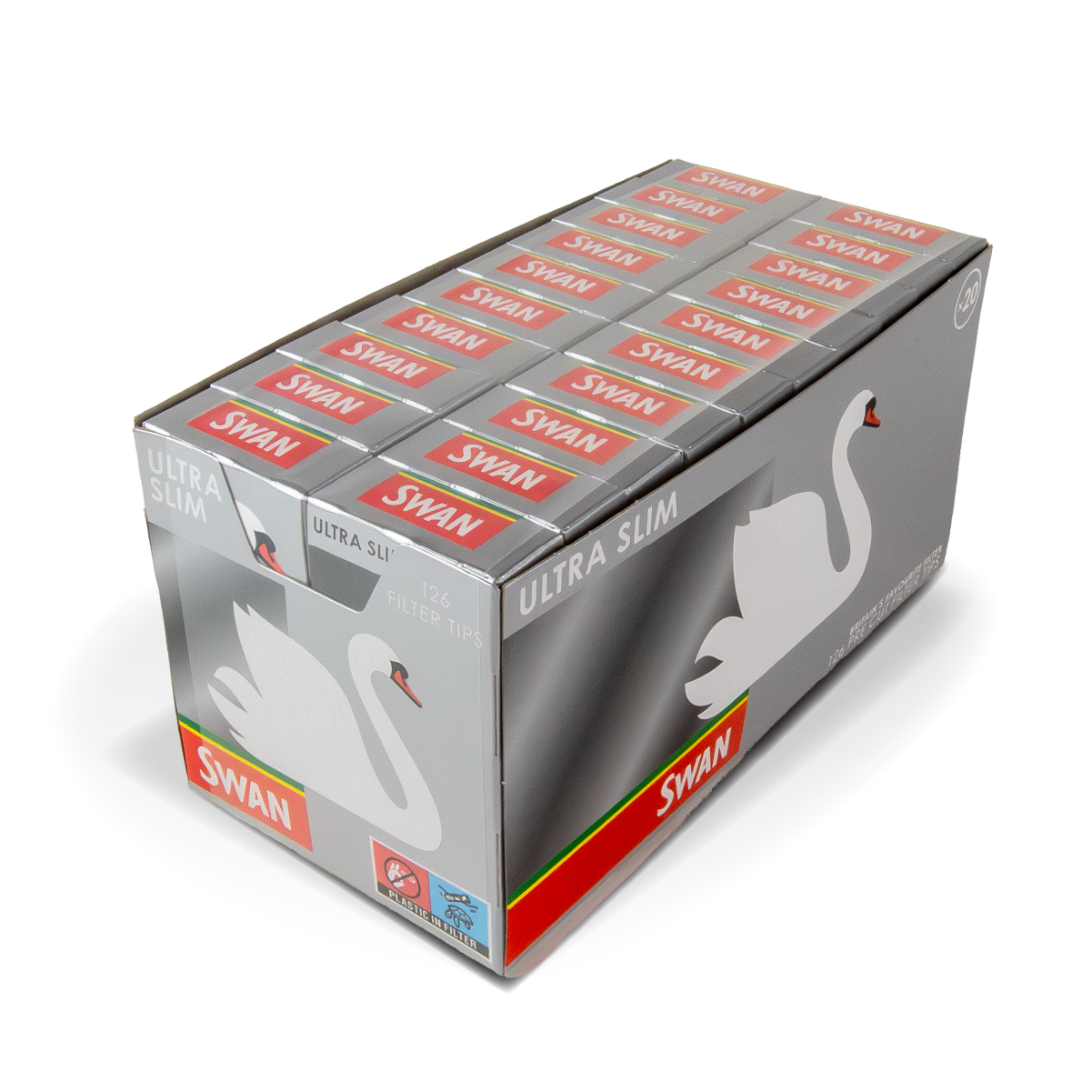 Swan Filters: Ultra Slim - 126 Tips (20 Pack)