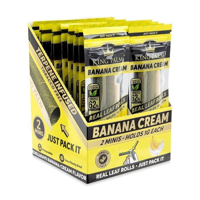 King Palm Terpene Infused Leaf Rolls - Banana Cream-King Palm-Blazed Wholesale
