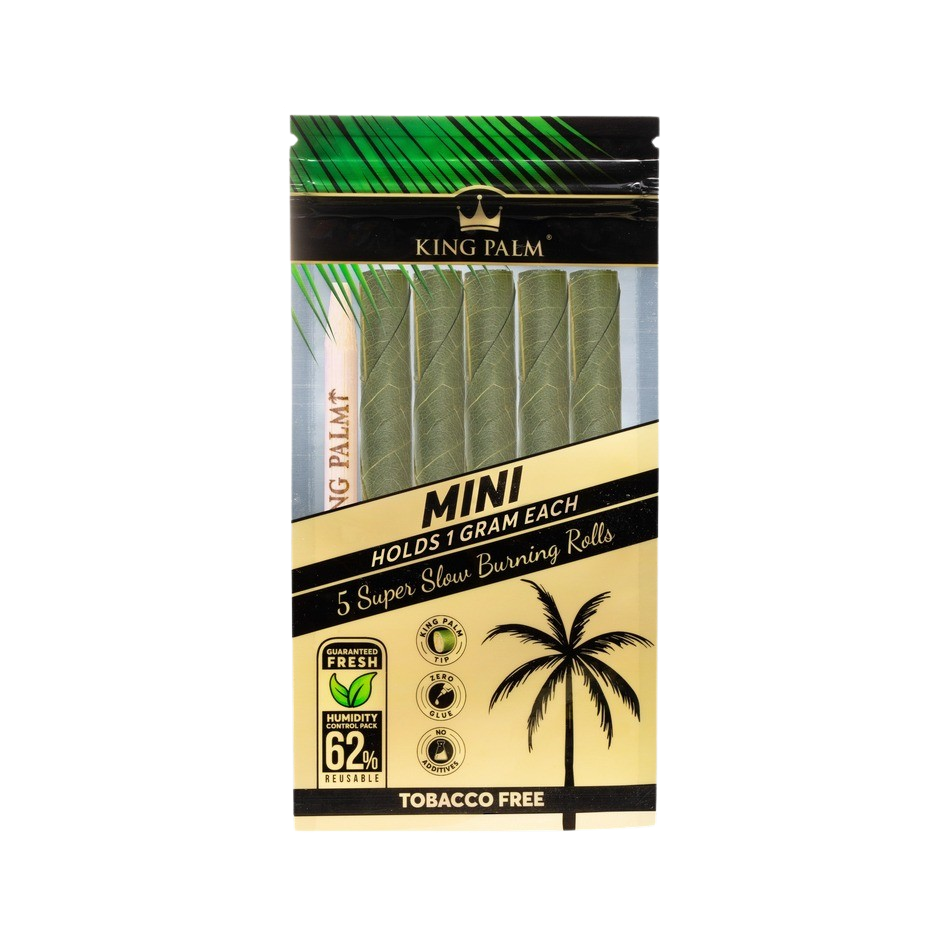 King Palm Terpene Infused Leaf Mini Rolls (1gram) - Natural (5 pack)
