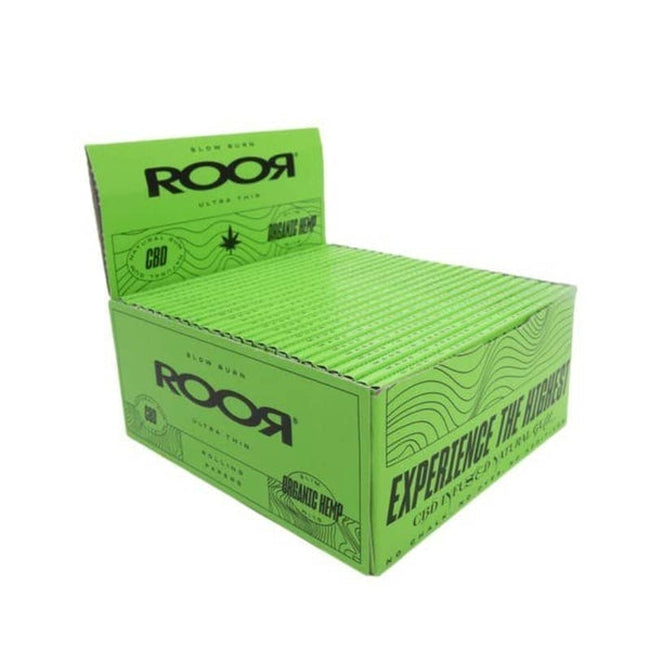 ROOR CBD Infused Ultra Thin King Size Rolling Papers - Organic Hemp-ROOR-Blazed Wholesale